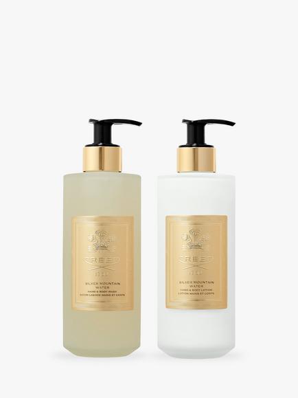 CREED Silver Mountain Water Hand & Body Wash 300ml and Silver Mountain Water Hand & Body Lotion 300ml Set, 
