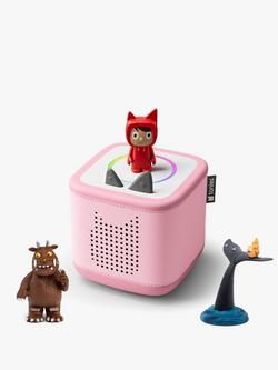 tonies Toniebox 2 Starter Set with 2 Julia Donaldson Tonie Audio Characters, Cloud Pink, 