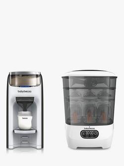 Baby Brezza Formula Pro Advanced & Baby Bottle Steriliser & Dryer Advanced, White, 