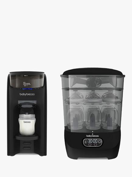 Baby Brezza Formula Pro Advanced & Baby Bottle Steriliser & Dryer Advanced, Black, 