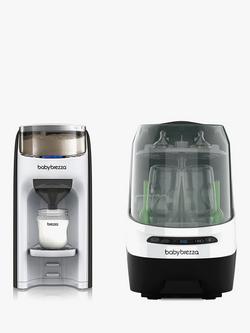 Baby Brezza Formula Pro Advanced & Bottle Washer Pro, White, 