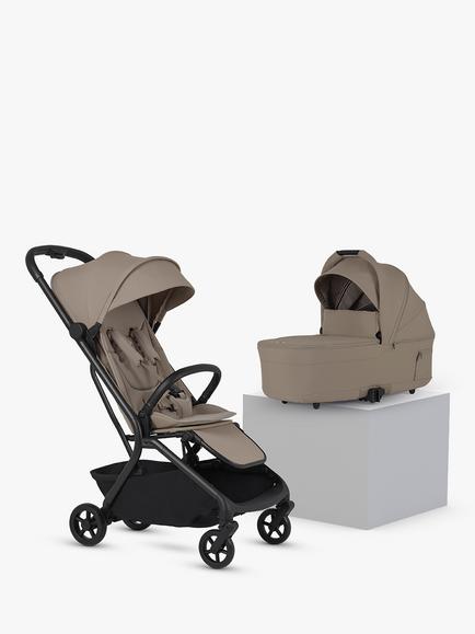 Silver Cross Nia Compact Travel Stroller & Carrycot, Champagne, 