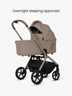 Silver Cross Breez Stroller, Carrycot & Accessories with Cybex Cloud T i-Size Rotating Baby Car Seat and Base, Champagne - view 2, 
