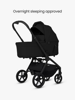 Silver Cross Breez Stroller, Carrycot & Accessories with Cybex Cloud T i-Size Rotating Baby Car Seat and Base, Onyx - view 2, 