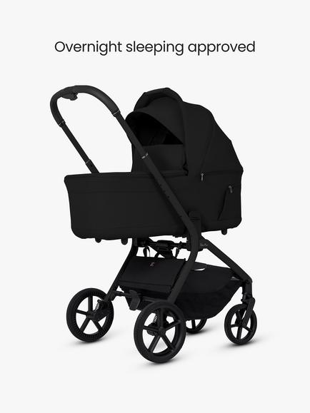 Silver Cross Breez Stroller, Carrycot & Accessories with Cybex Cloud T i-Size Rotating Baby Car Seat and Base, Onyx - view 2, 