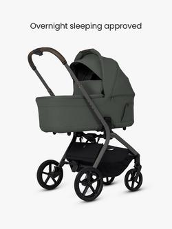 Silver Cross Breez Stroller, Carrycot & Accessories with Cybex Cloud T i-Size Rotating Baby Car Seat and Base, Pewter - view 2, 