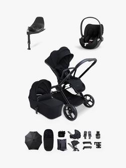 iCandy Core 2 Pushchair & Accessories with Cybex Cloud T Car Seat & Base T 360 Bundle, Black, 