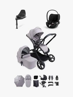iCandy Core 2 Pushchair & Accessories with Cybex Cloud T Car Seat & Base T 360 Bundle, Storm Grey, 