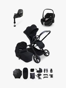 iCandy Core 2 Pushchair & Accessories with Maxi-Cosi Pebble 360 Pro2 Car Seat & FamilyFix 360 Pro Base Bundle, Black, 