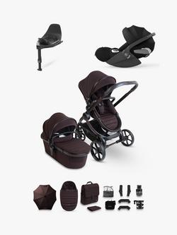 iCandy Peach 8 Pushchair & Accessories with Cybex Cloud T Baby Car Seat and Base T Bundle, Coffee Bean, 