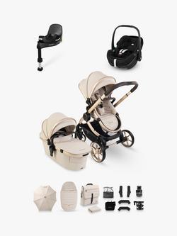 iCandy Peach 8 Pushchair & Accessories with Maxi-Cosi Pebble 360 Pro2 Baby Car Seat and Base Bundle, Blonde, 