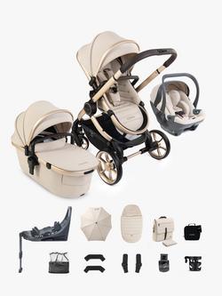 iCandy Peach 8 Pushchair & Accessories with Cocoon 360 Car Seat & Base Bundle, Blonde, 