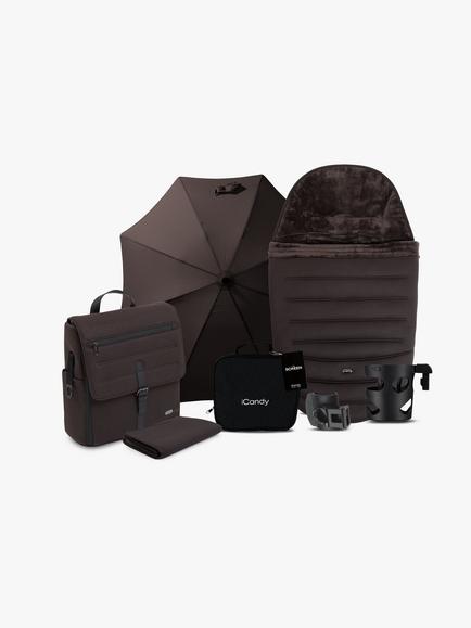 iCandy Peach 8 Pushchair & Accessories with Cocoon 360 Car Seat & Base Bundle, Pecan - view 2, 