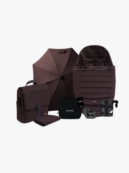 iCandy Peach 8 Pushchair & Accessories with Cocoon 360 Car Seat & Base Bundle, Coffee Bean - view 2, 