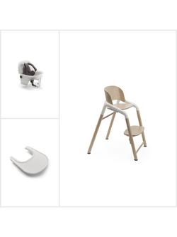 Bugaboo Giraffe Complete 3-in-1 Highchair Bundle, Natural/White, 