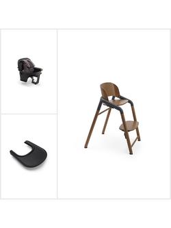 Bugaboo Giraffe Complete 3-in-1 Highchair Bundle, Wood Grey, 