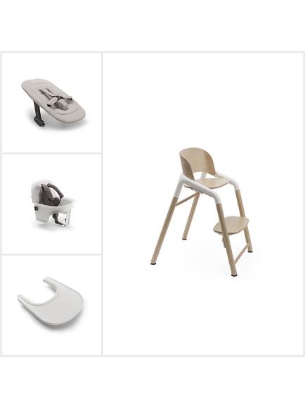 Bugaboo Giraffe Ultimate 4-in-1 Highchair Bundle, Natural/White, 