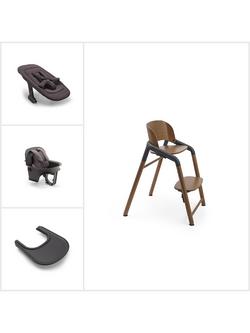 Bugaboo Giraffe Ultimate 4-in-1 Highchair Bundle, Wood Grey, 
