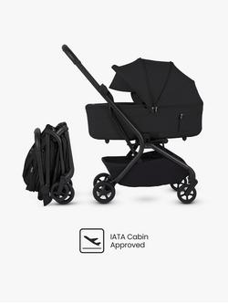 Silver Cross Nia Compact Travel Stroller, Carrycot & Accessories, Onyx - view 2, 
