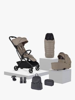 Silver Cross Nia Stroller, Carrycot & Accessories, Champagne, 