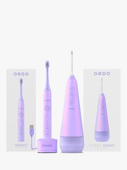 Ordo Sonic+ Electric Toothbrush Violet and flosser bundle, 