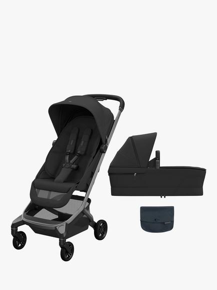 Maxi-Cosi Fame Cabin Stroller & Carrycot with Rain Cover, Onyx Black, 