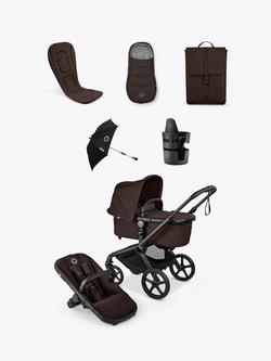Bugaboo Fox 5 Renew Pushchair & Accessories Essential Bundle, Cocoa Brown, 