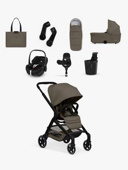 Joolz Hub 2 Pushchair, Carrycot and Accessories with Maxi-Cosi Pebble 360 Pro2 i-Size Car Seat and FamilyFix 360 Pro Base Bundle, Hazel Brownn/Black, 