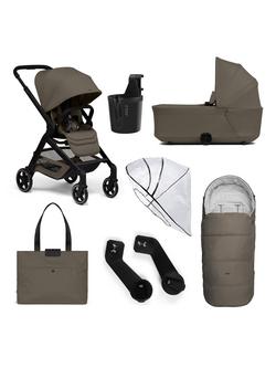 Joolz Hub 2 Pushchair, Carrycot and Accessories with Maxi-Cosi Pebble 360 Pro2 i-Size Car Seat and FamilyFix 360 Pro Base Bundle, Hazel Brownn/Black - view 2, 