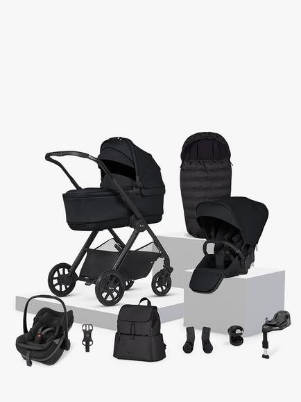 Silver Cross Reef 2 Pushchair & Accessories with Maxi-Cosi Pebble Slide Pro Car Seat & FamilyFix Base Bundle, Space, 