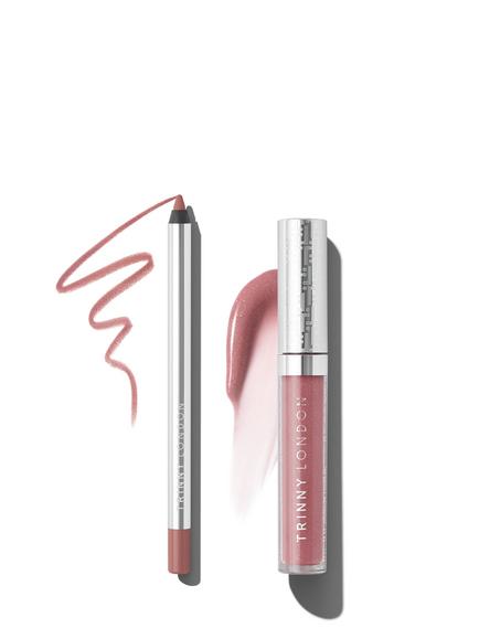 Trinny London Line2Define Lip Liner, Megan & Sheer Joy Pro-Collagen Lip Oil, Matilde Bundle, 