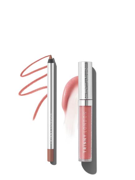 Trinny London Line2Define Lip Liner, Gloria & Sheer Joy Pro-Collagen Lip Oil, Ally Bundle, 