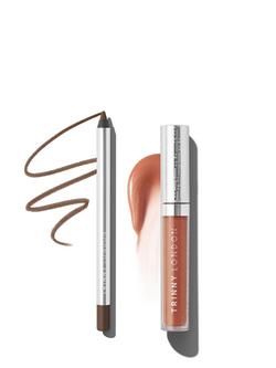 Trinny London Line2Define Lip Liner, Mića & Sheer Joy Pro-Collagen Lip Oil, Teal Bundle, 
