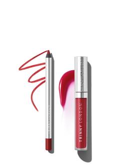 Trinny London Line2Define Lip Liner, Rita & Sheer Joy Pro-Collagen Lip Oil, Allegra Bundle, 