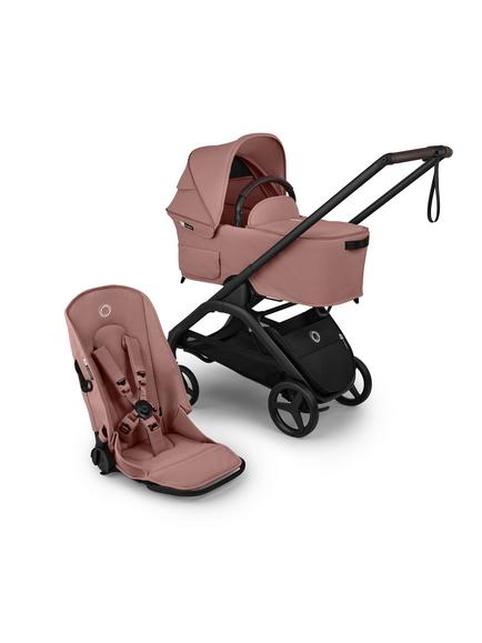 Bugaboo Dragonfly Plus Pushchair, Carrycot & Accessories Essential Bundle, Dusty Pink - view 2, 