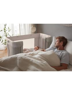 Chicco Next2Me Forever Cot, Mattress Cover & Bamboo Sheets Bundle, Ash Grey - view 2, 