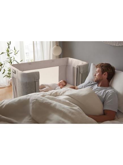Chicco Next2Me Forever Cot, Mattress Cover & Bamboo Sheets Bundle, Ash Grey - view 2, 