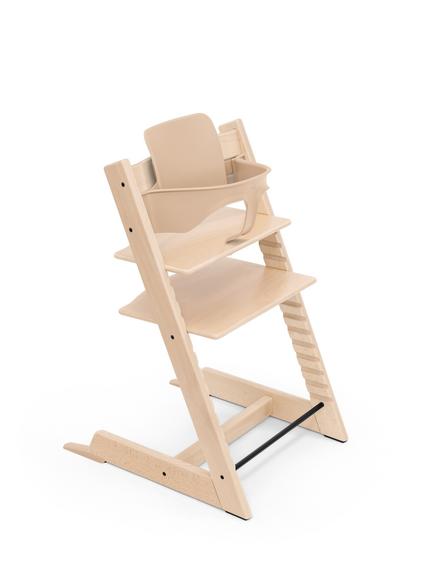 Tripp Trapp Highchair, Vanilla Newborn Set & Baby Set Bundle, Natural - view 2, 