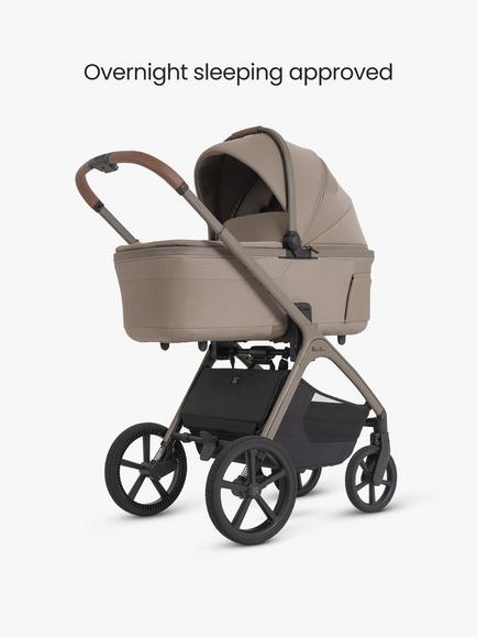 Silver Cross Cove 2 Stroller, Carrycot & Accessories with Cybex Cloud T Baby Car Seat & Base Bundle, Champagne - view 2, 