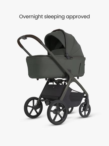Silver Cross Cove 2 Stroller, Carrycot & Accessories with Cybex Cloud T Baby Car Seat & Base Bundle, Pewter - view 2, 