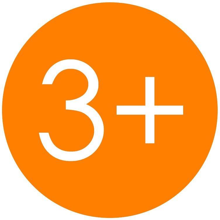 3 Plus age guideline safety symbol
