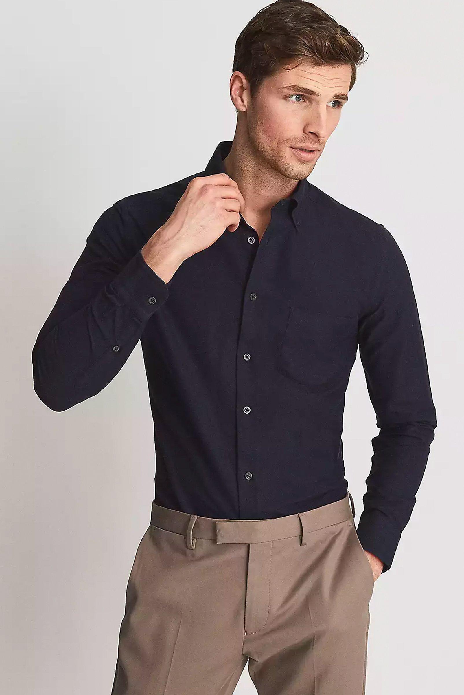 Reiss Greenwich Shirt, Navy, £68