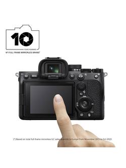 Sony a7 IV (Alpha ILCE-7M4) Compact System Camera, 4K Ultra HD, 33MP, Wi-Fi, Bluetooth, OLED EVF, 5-Axis Image Stabiliser & 3” Vari-Angle LCD Touch Screen, Body Only, Black - view 2, Black