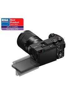 Sony A6700 Compact System Camera with 18-135mm OSS Lens, 4K Ultra HD, 26MP, OLED Viewfinder, Wi-Fi, Bluetooth, 3" Vari-Angle Touch Screen, Black - view 2, Black