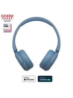 Sony WH-CH520 Bluetooth Wireless On-Ear Headphones with Mic/Remote - view 2, Blue