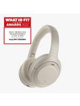 Sony WH-1000XM4 Noise Cancelling Wireless Bluetooth NFC High Resolution Audio Over-Ear Headphones with Mic/Remote, Silver