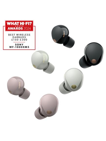 Sony WF-1000XM5 Noise Cancelling True Wireless Bluetooth Sweat & Weather-Resistant In-Ear Headphones with Mic/Remote - view 2, Black