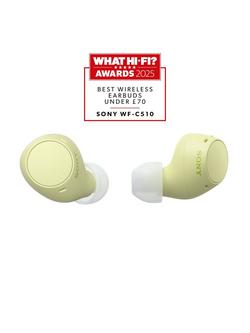 Sony WF-C510 True Wireless Bluetooth In-Ear Headphones with Mic/Remote - view 2, Yellow