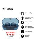 Sony WF-C710N Noise Cancelling True Wireless Bluetooth In-Ear Headphones with Mic/Remote, Glass Blue