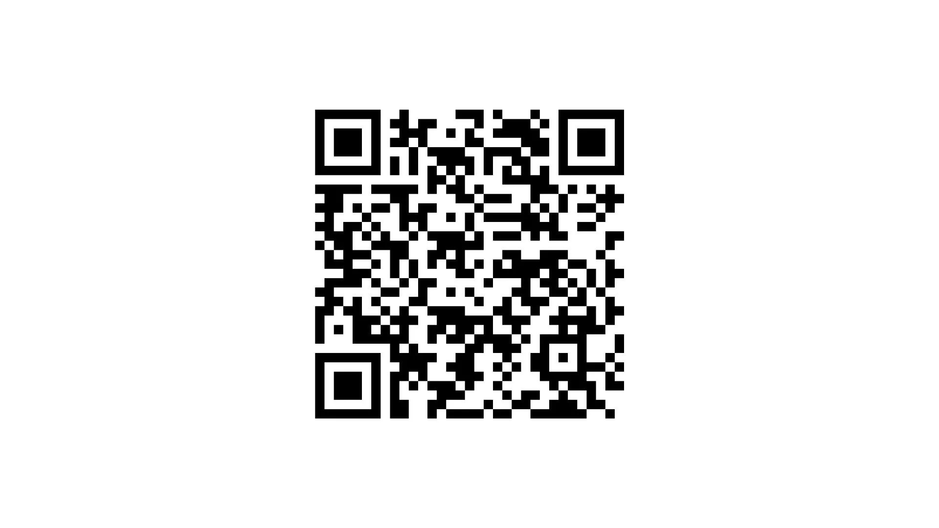 Black and white QR code on a plain background for scanning to open a website link or digital content quickly